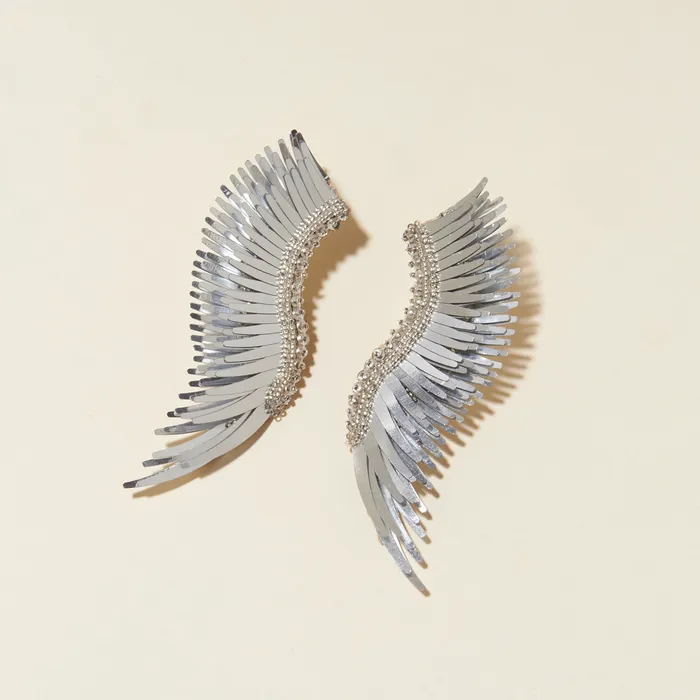 Earrings Mignonne Gavigan Metallic Madeline Earrings Silver