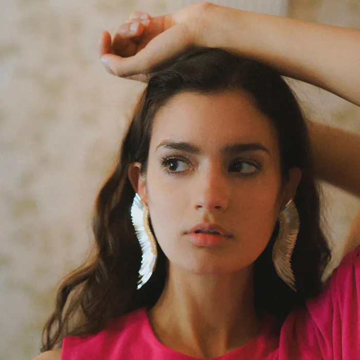 Earrings Mignonne Gavigan Metallic Madeline Earrings Silver