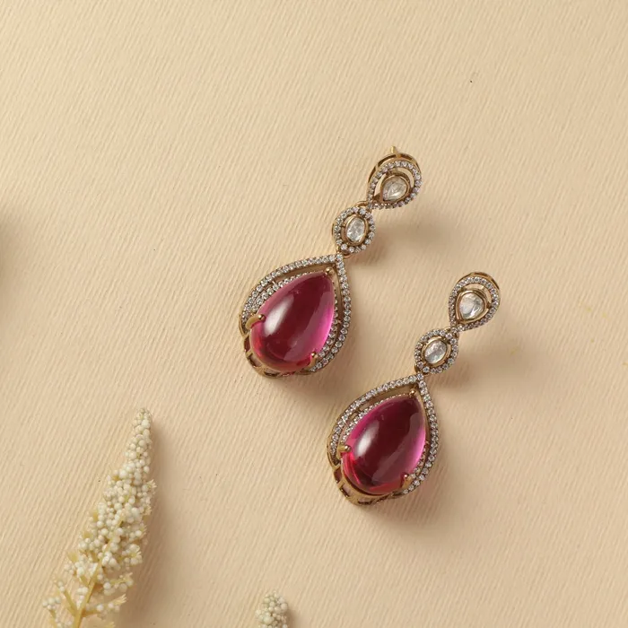 Earrings SILVER Pearl Moissanite Silver Drop Earrings