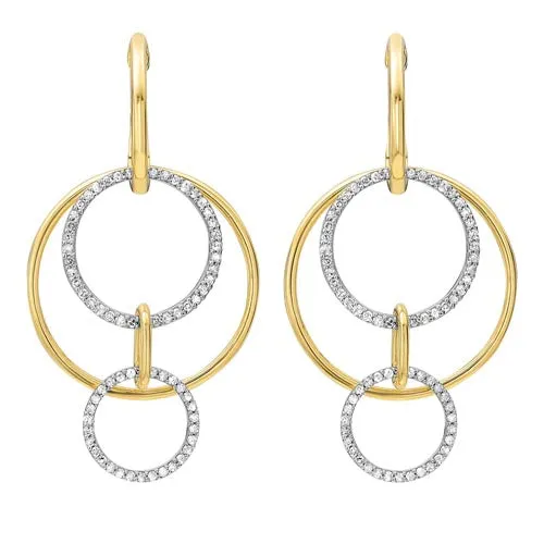 Fashion Hoop Earrings Gems One Earrings