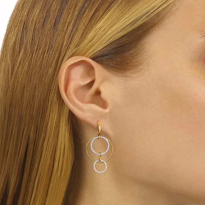 Fashion Hoop Earrings Gems One Earrings Fashion Hoop Earrings Gems One Earrings