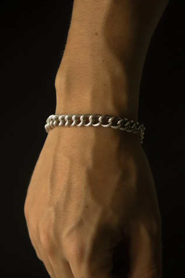 Fashion Jewelry by Yordy Silver Twisted Curb Bracelet Bracelets