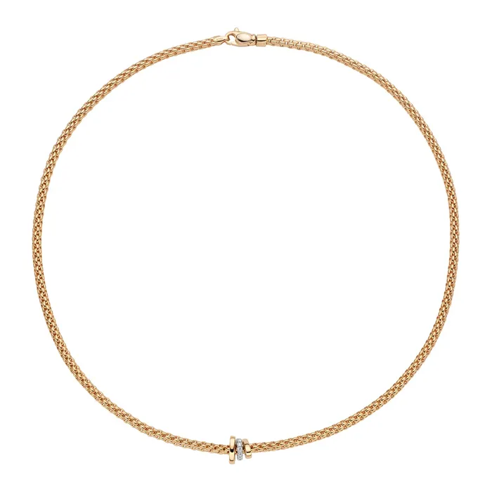 Fope Diamond Necklace 010 CTW 43cm International Diamond Center Necklaces Fope Diamond Necklace 010 CTW 43cm International Diamond Center Necklaces