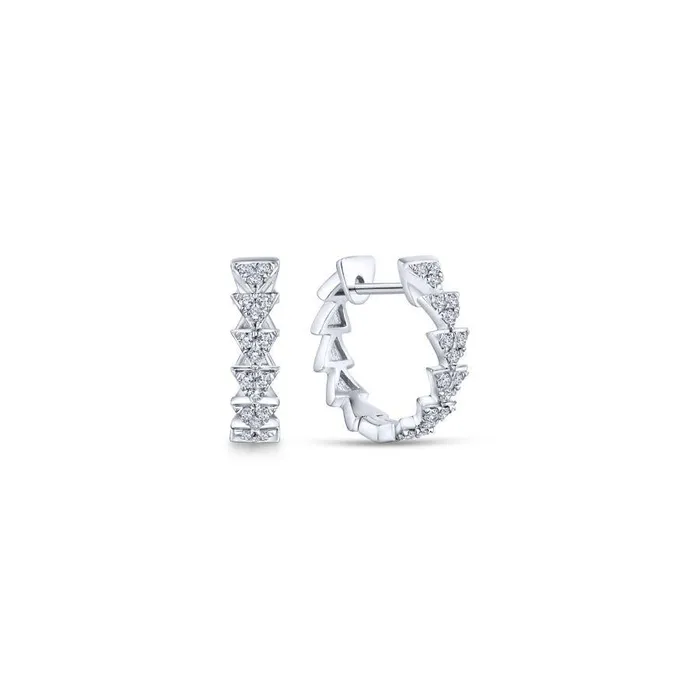 Gabriel Co Kaslique White Gold Earrings 027 CTW International Diamond Center Earrings