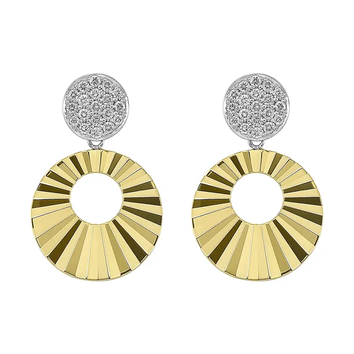 Gems One Earrings 14Kt White Yellow Gold Diamond 13Ctw Earring