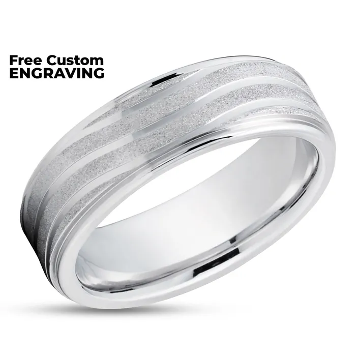 Gold wedding Ring 14k White Gold Ring Wedding Band Anniversary Ring Engagement Ring Clean Casting Jewelry Rings