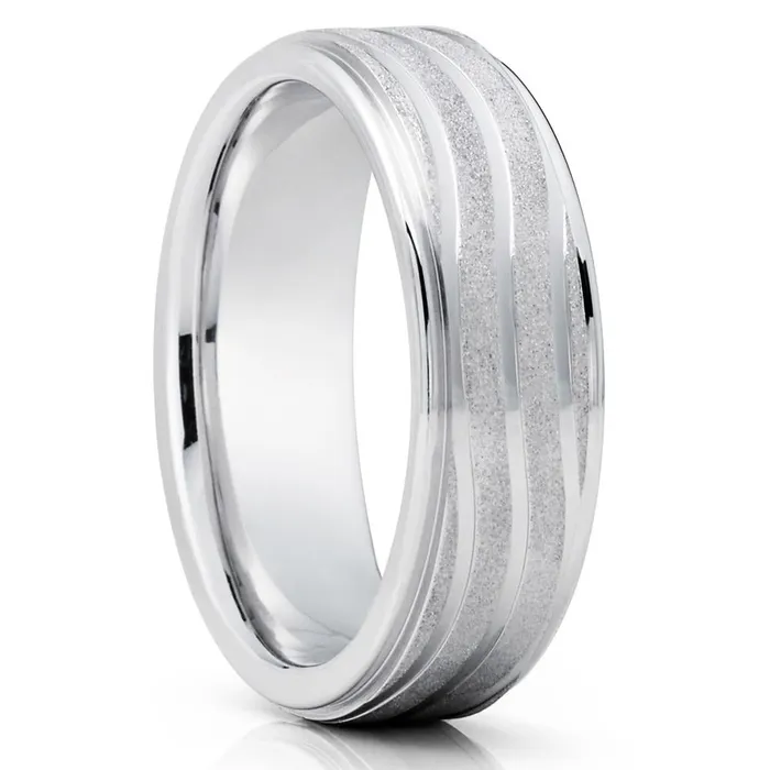 Gold wedding Ring 14k White Gold Ring Wedding Band Anniversary Ring Engagement Ring Clean Casting Jewelry Rings