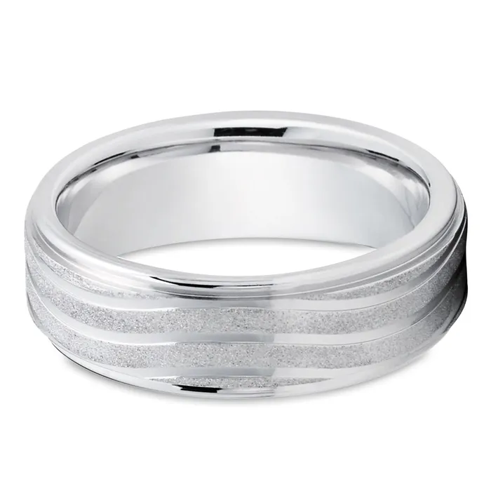 Gold wedding Ring 14k White Gold Ring Wedding Band Anniversary Ring Engagement Ring Clean Casting Jewelry Rings