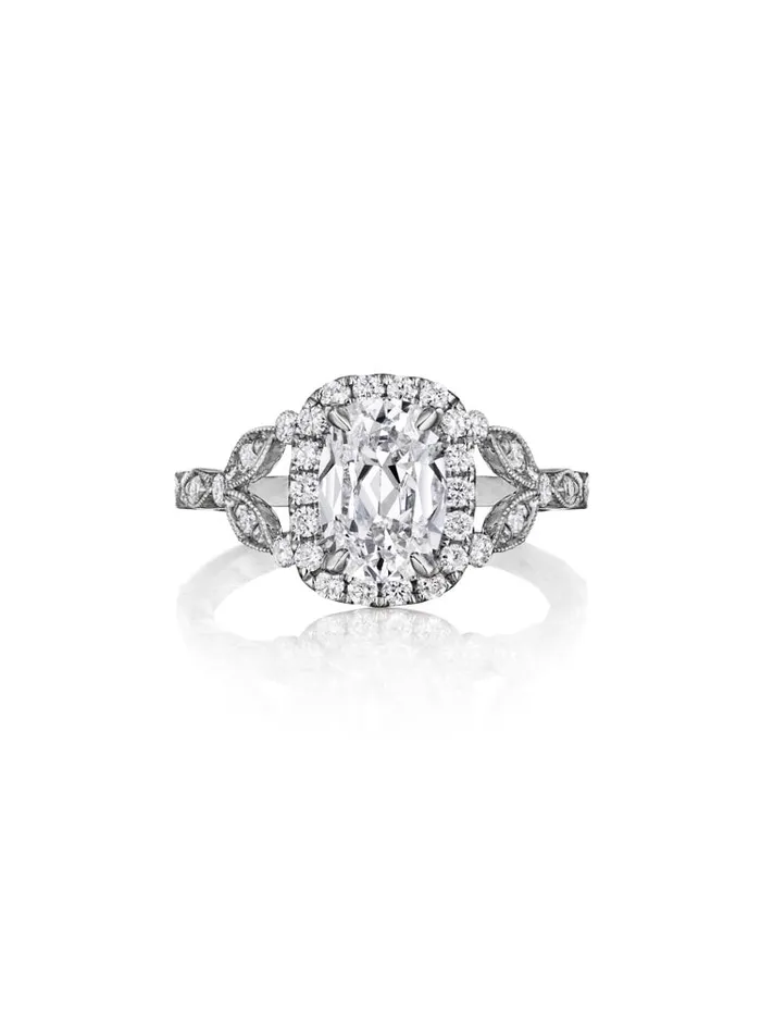 Henri Daussi Cushion Collection Diamond Ring Setting 040 CTW International Diamond Center Rings Henri Daussi Cushion Collection Diamond Ring Setting 040 CTW International Diamond Center Rings