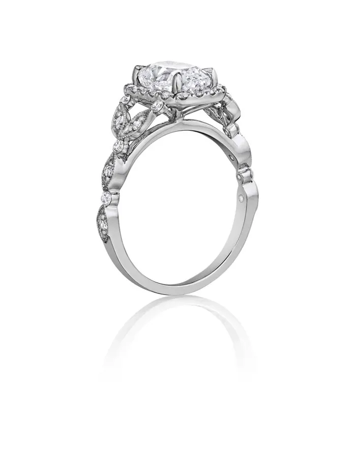 Henri Daussi Cushion Collection Diamond Ring Setting 040 CTW International Diamond Center Rings Henri Daussi Cushion Collection Diamond Ring Setting 040 CTW International Diamond Center Rings