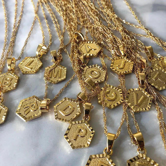 Initial Pendant Necklace VibeSzn Necklaces