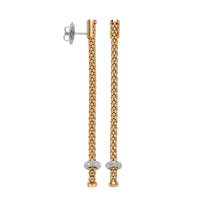 International Diamond Center Earrings Fope PRIMA Diamond Mesh Earrings 036 CTW International Diamond Center Earrings Fope PRIMA Diamond Mesh Earrings 036 CTW