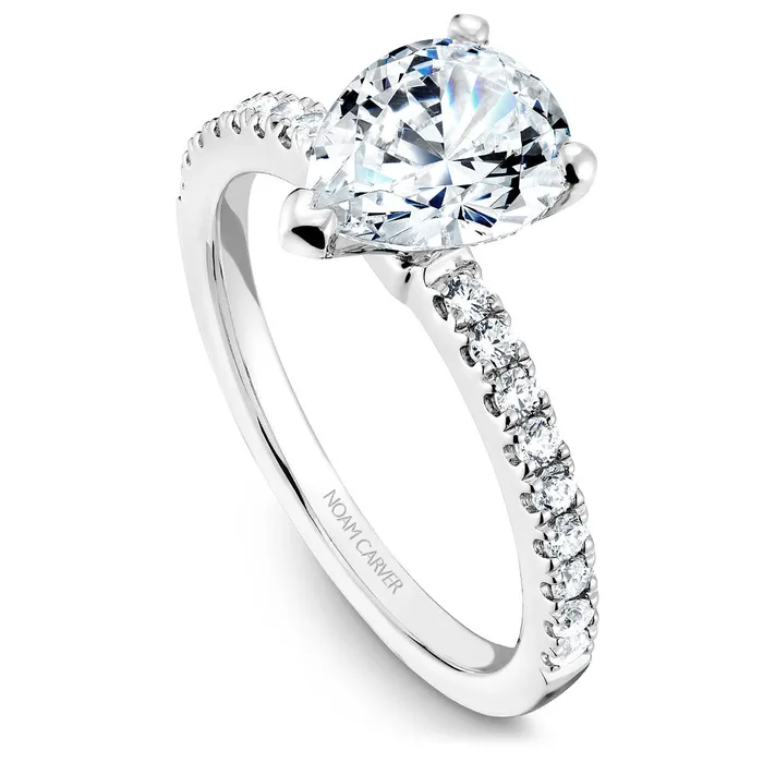 International Diamond Center Noam Carver White Gold Peg Head Semi Mount Diamond Solitaire Engagement Ring Setting Rings International Diamond Center Noam Carver White Gold Peg Head Semi Mount Diamond Solitaire Engagement Ring Setting Rings