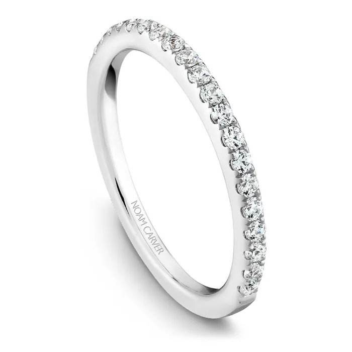 International Diamond Center Noam Carver White Gold Peg Head Semi Mount Diamond Solitaire Engagement Ring Setting Rings