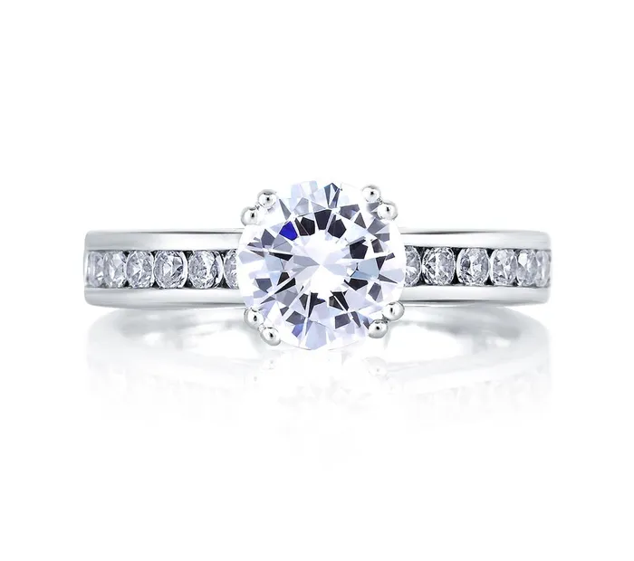 International Diamond Center Rings AJAFFE Classics Round Diamond Engagement Ring Setting 049 ctw International Diamond Center Rings AJAFFE Classics Round Diamond Engagement Ring Setting 049 ctw