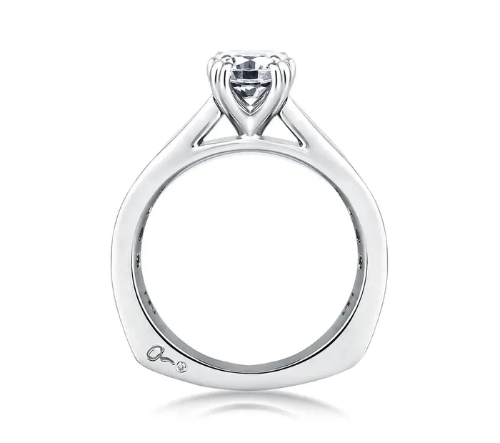 International Diamond Center Rings AJAFFE Classics Round Diamond Engagement Ring Setting 049 ctw