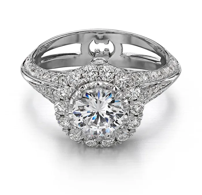 International Diamond Center Rings Christopher Designs Crisscut Engagement Ring Setting 093 CTW International Diamond Center Rings Christopher Designs Crisscut Engagement Ring Setting 093 CTW