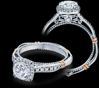 International Diamond Center Verragio Parisian Round Diamond Engagement Ring Setting 025 CTW Rings