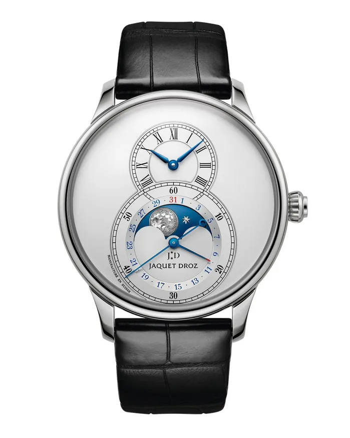 Jaquet Droz Grande Second Moon Silver 43mm J007530240 Jaquet Droz Necklaces Jaquet Droz Grande Second Moon Silver 43mm J007530240 Jaquet Droz Necklaces