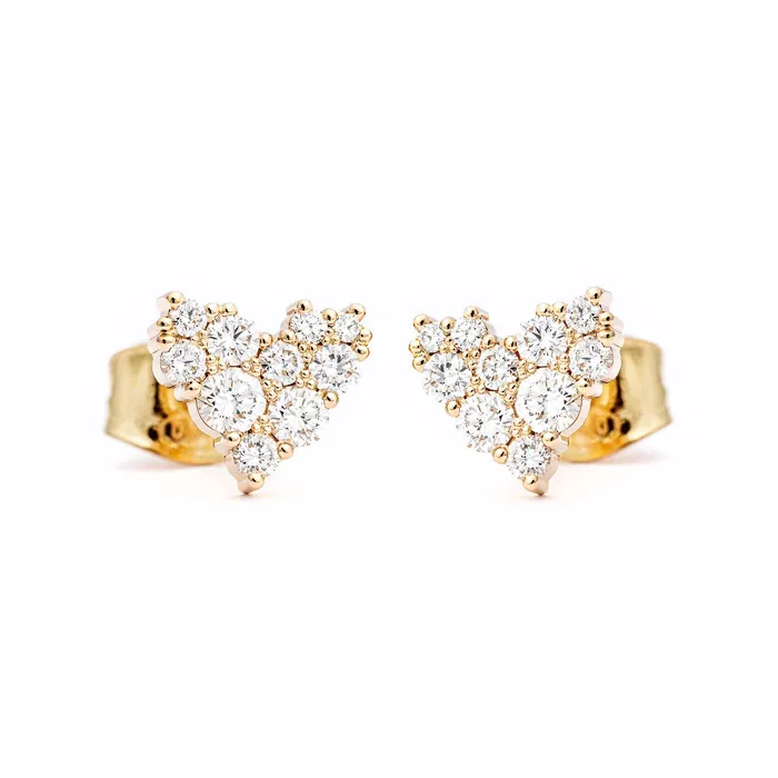 Keto Meadow earrings White Heart S Design Jussi Louesalmi Earrings