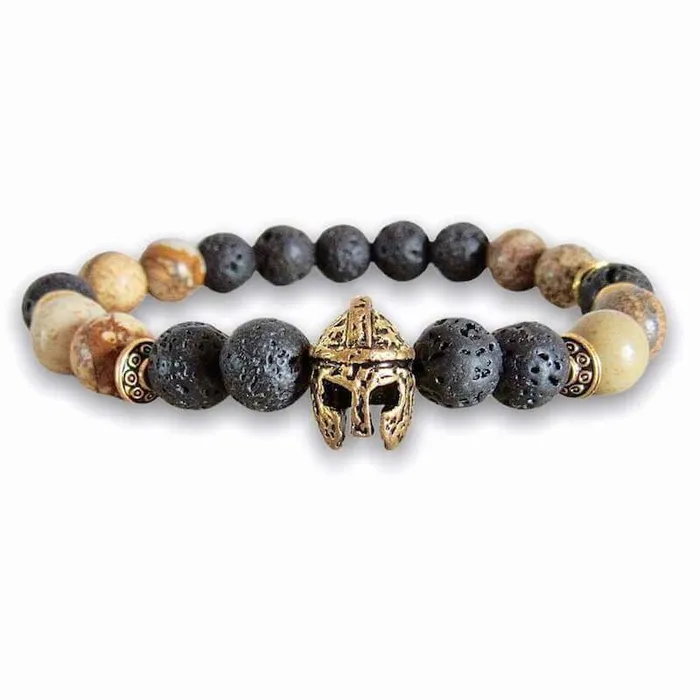 Lava Stone and Picture Jasper Bracelet Magic Crystals Bracelets