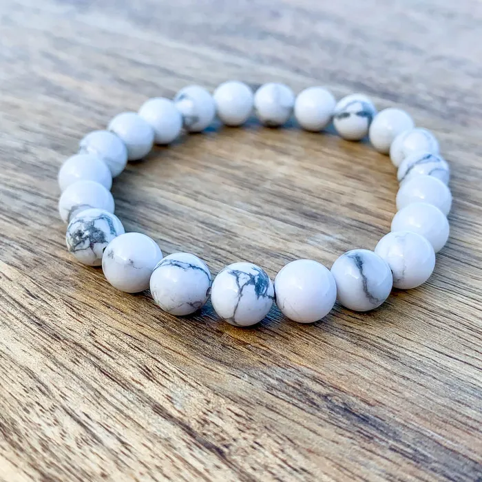 Magic Crystals Bracelets White Howlite Bead Bracelet
