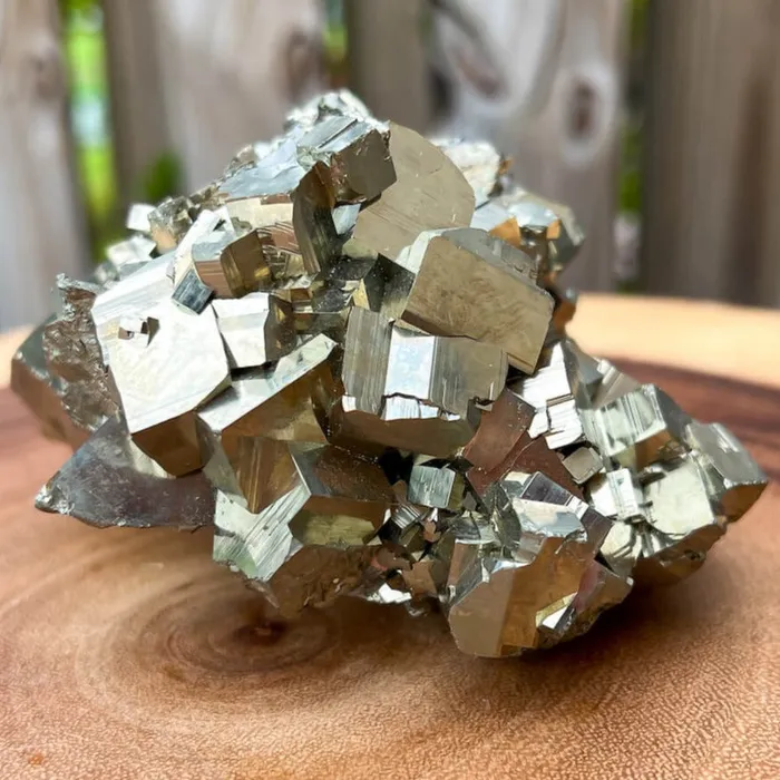 Magic Crystals Charm Necklaces Pyrite Cube Cluster From Peru