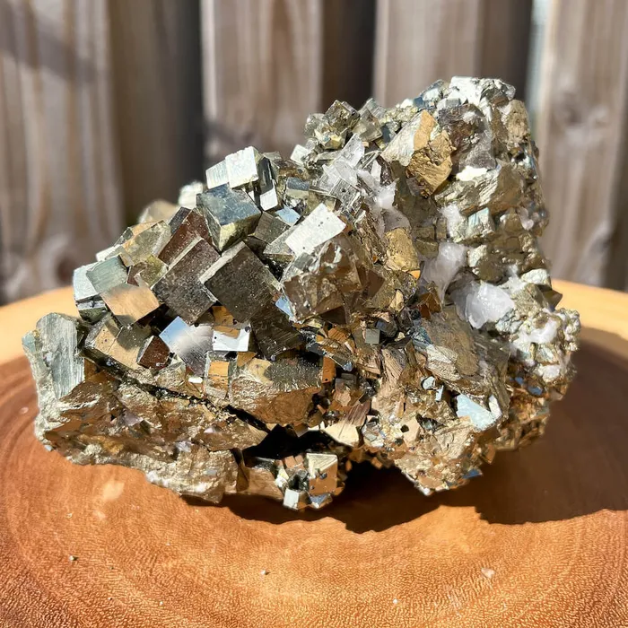 Magic Crystals Charm Necklaces Pyrite Cube Cluster From Peru
