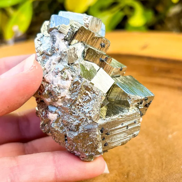 Magic Crystals Charm Necklaces Pyrite Cube Cluster From Peru