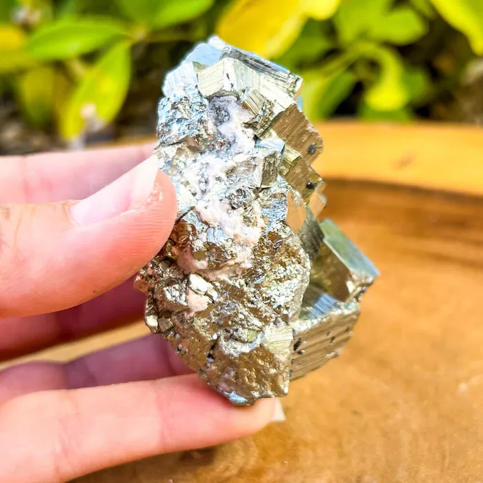 Magic Crystals Charm Necklaces Pyrite Cube Cluster From Peru