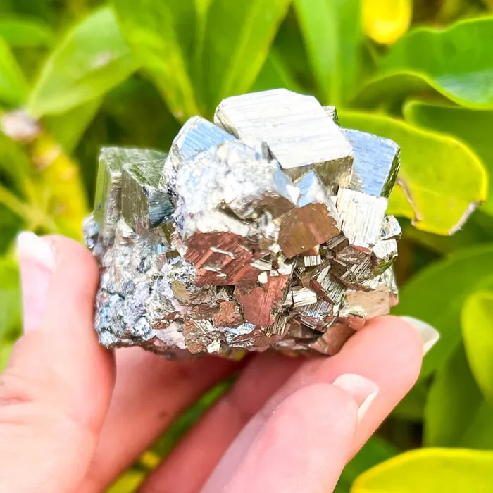 Magic Crystals Charm Necklaces Pyrite Cube Cluster From Peru