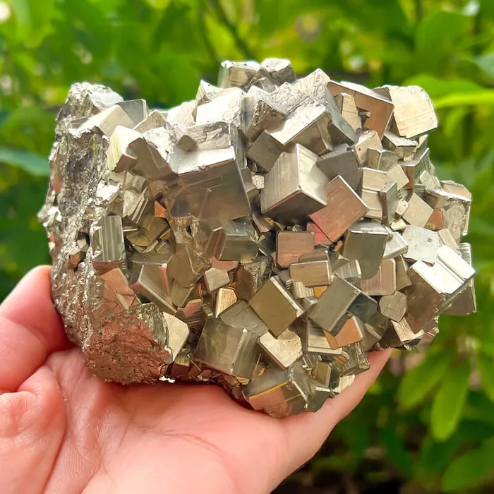 Magic Crystals Charm Necklaces Pyrite Cube Cluster From Peru