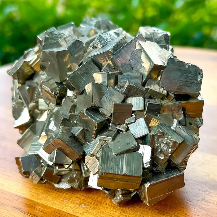 Magic Crystals Charm Necklaces Pyrite Cube Cluster From Peru