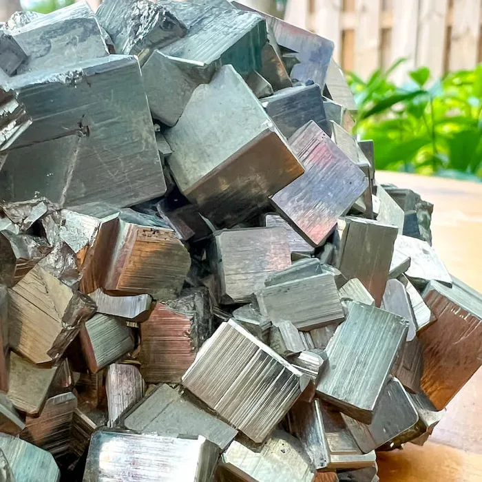 Magic Crystals Charm Necklaces Pyrite Cube Cluster From Peru