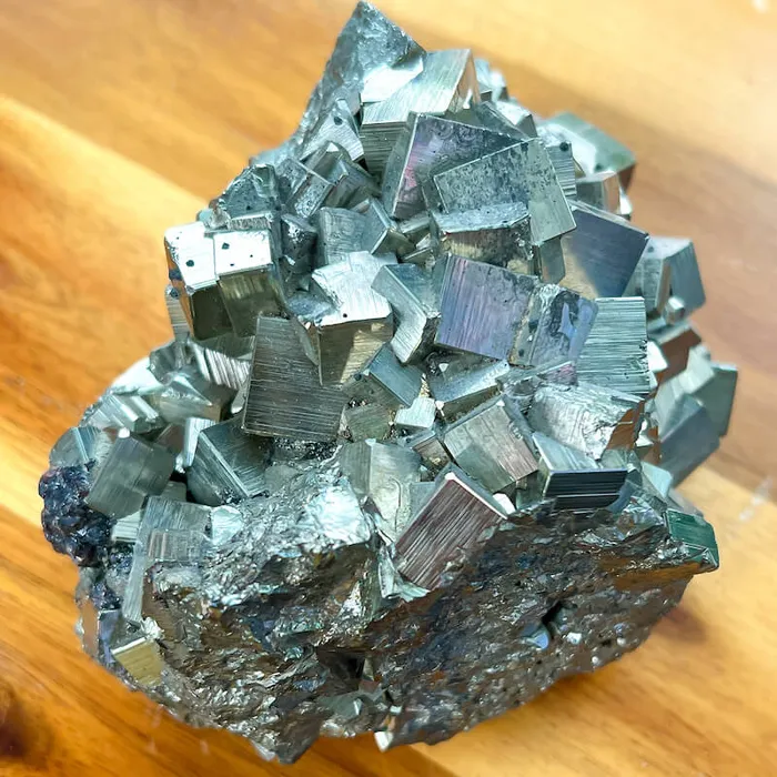 Magic Crystals Charm Necklaces Pyrite Cube Cluster From Peru