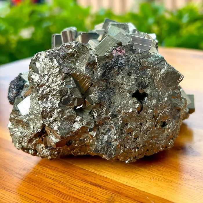 Magic Crystals Charm Necklaces Pyrite Cube Cluster From Peru