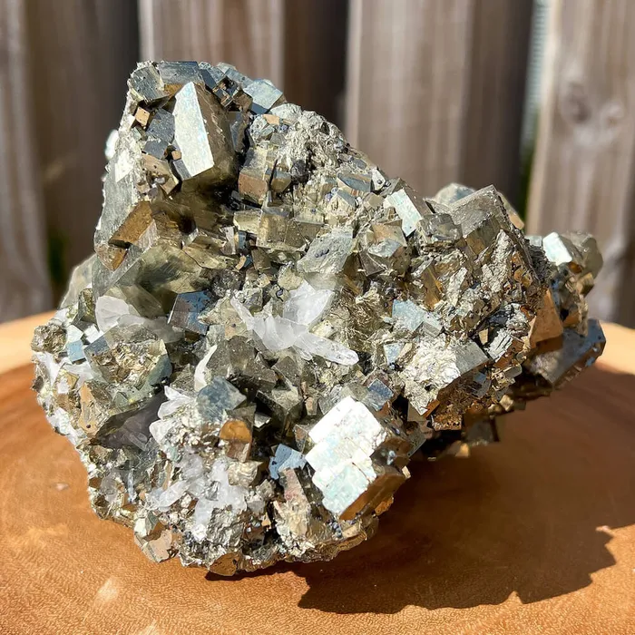 Magic Crystals Charm Necklaces Pyrite Cube Cluster From Peru