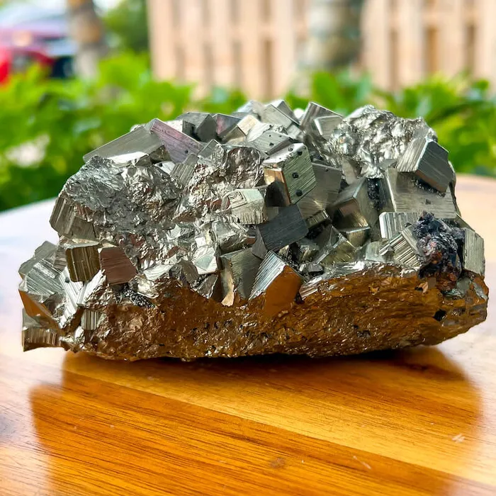 Magic Crystals Charm Necklaces Pyrite Cube Cluster From Peru