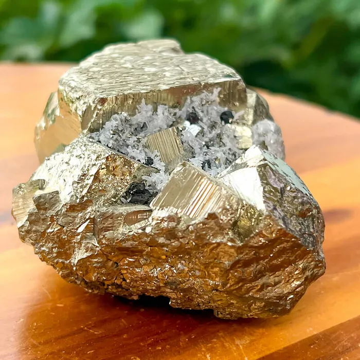 Magic Crystals Charm Necklaces Pyrite Cube Cluster From Peru