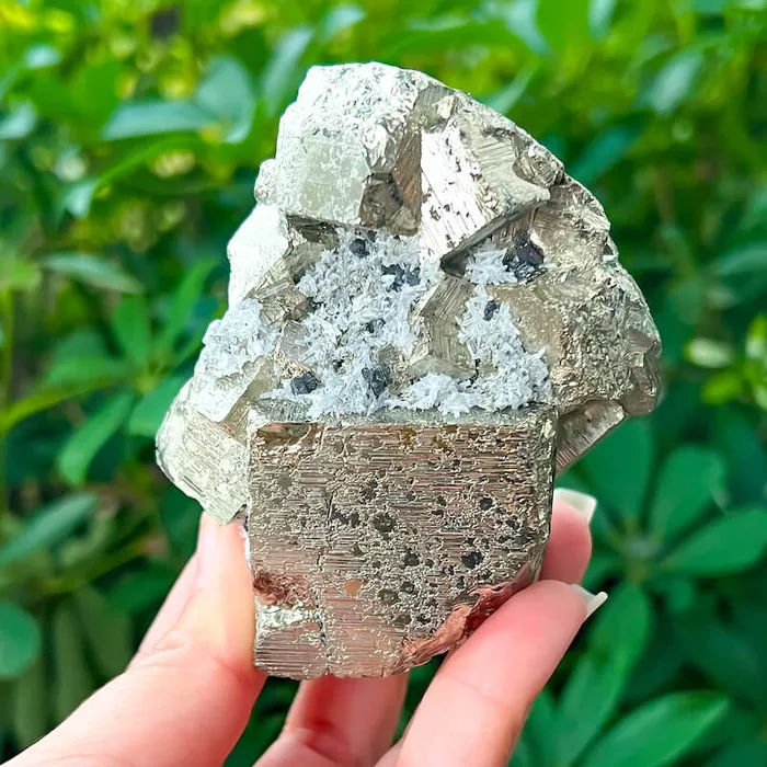 Magic Crystals Charm Necklaces Pyrite Cube Cluster From Peru