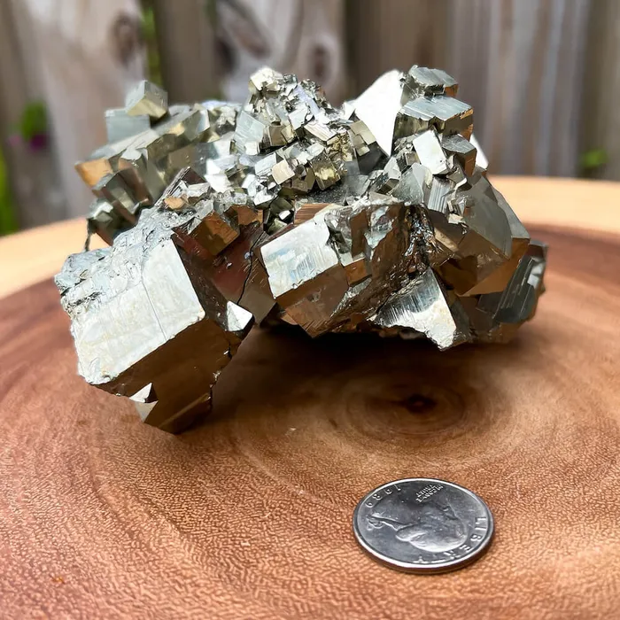 Magic Crystals Charm Necklaces Pyrite Cube Cluster From Peru