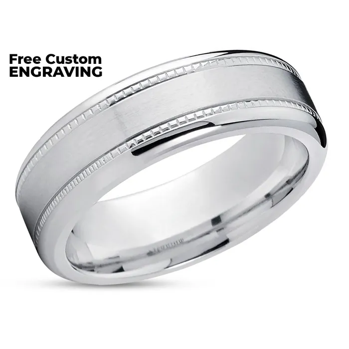 Mens Wedding Band Titanium Titanium Wedding Ring Titanium Band Clean Casting Jewelry Rings