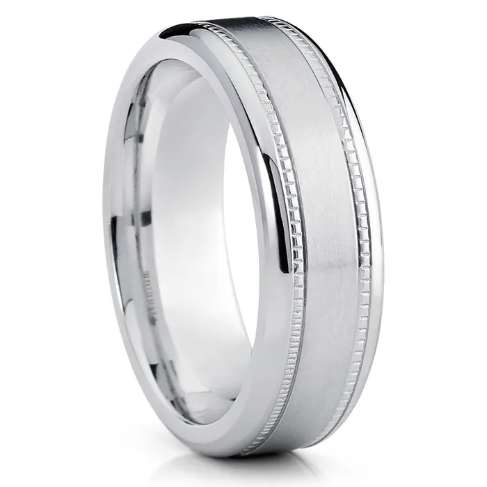 Mens Wedding Band Titanium Titanium Wedding Ring Titanium Band Clean Casting Jewelry Rings