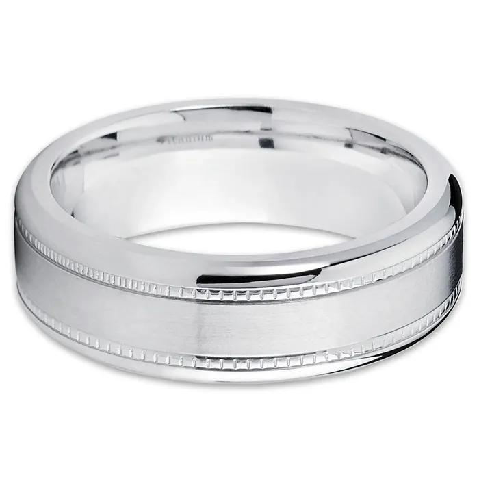 Mens Wedding Band Titanium Titanium Wedding Ring Titanium Band Clean Casting Jewelry Rings