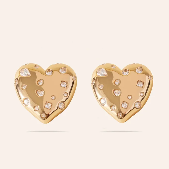 Mignonne Gavigan Eros Heart Studs Necklaces