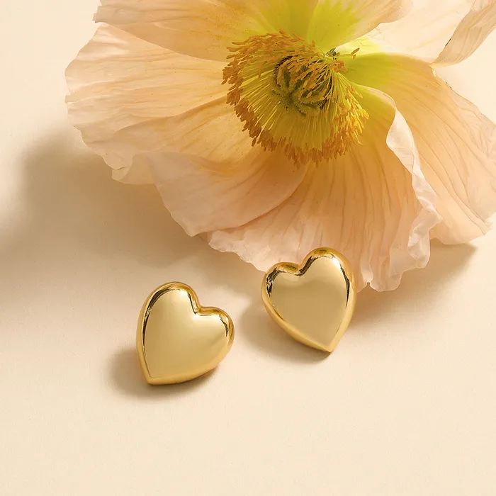 Mignonne Gavigan Heart Studs Gold Necklaces