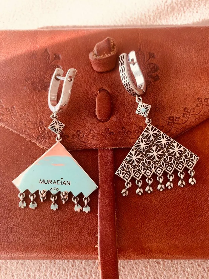 MURADiAN Earrings Ayntab Boho Silver Earrings by Muradian