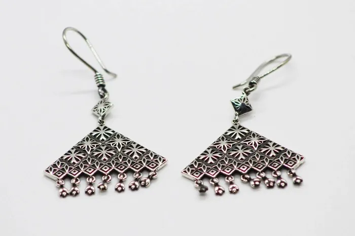 MURADiAN Earrings Ayntab Boho Silver Earrings by Muradian