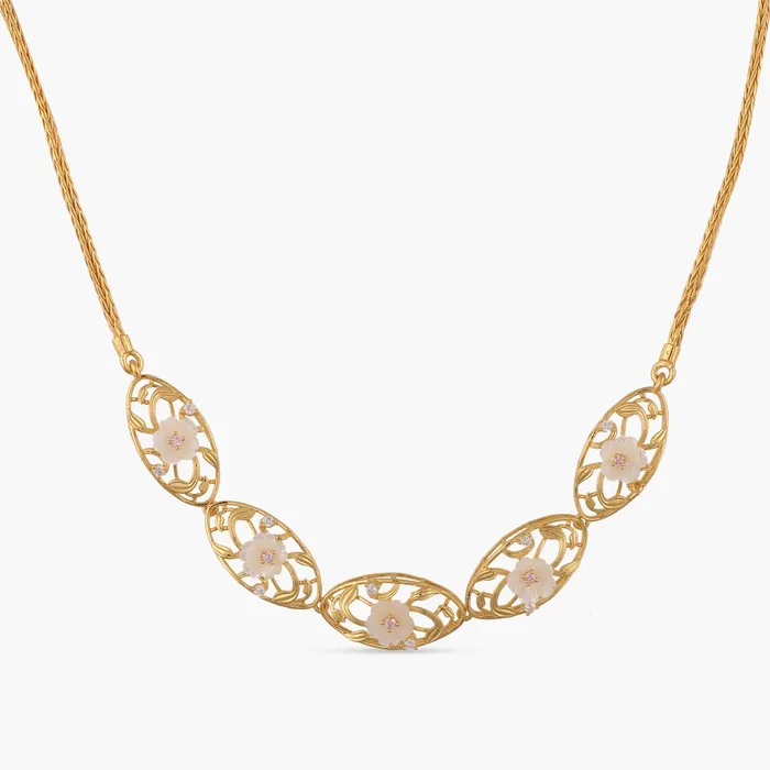 Necklaces Blossom Veil Silver Short Necklace SILVER