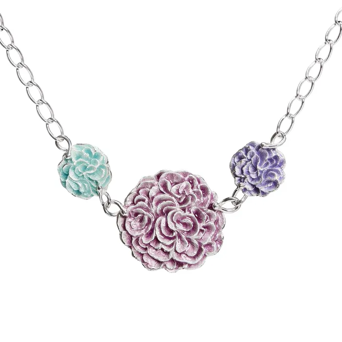 Necklaces Design Anu Kaartinen Eudora silver necklace L Tricolor